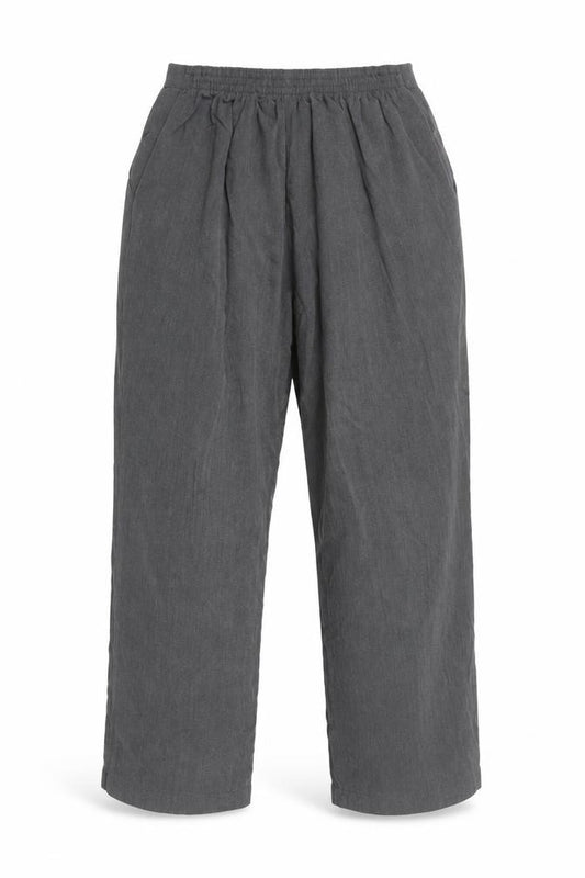 Bassini Women’s Grey UK 14 High Rise Pleated Tapered Trousers