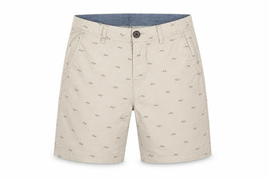 American Eagle Kids Boys Beige Size 13-14 Chino Mustache Print Shorts