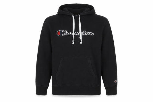 Champion Men’s Black Large Pullover Hoodie Embroidered Logo