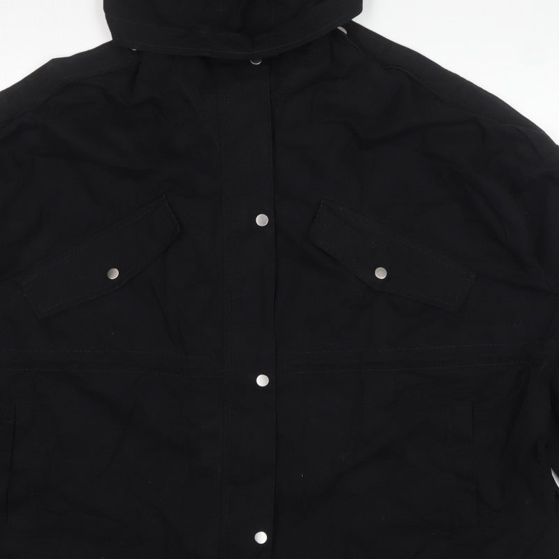 Next Women’s Black Size 18 Hooded Cotton Parka Jacket