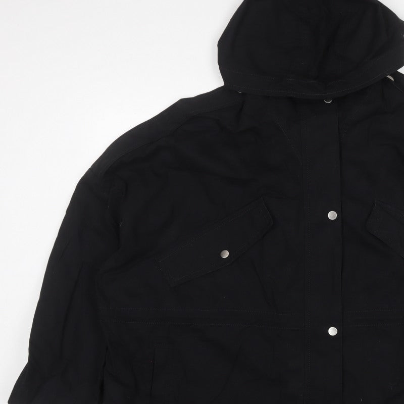 Next Women’s Black Size 18 Hooded Cotton Parka Jacket