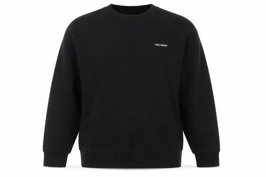 COLLUSION Men’s Black L Logo Crew Neck Pullover Sweatshirt