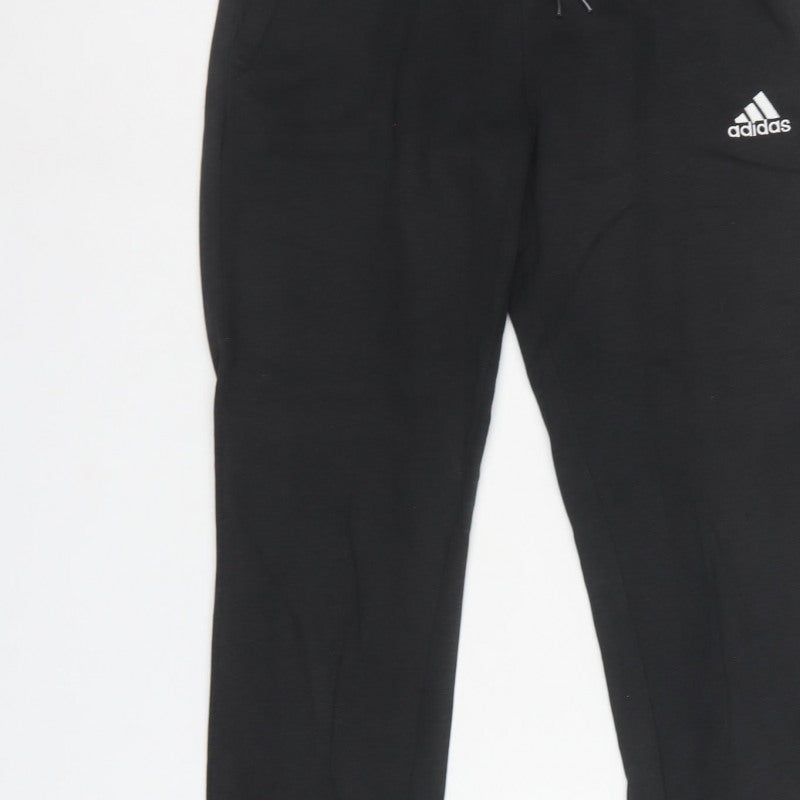 adidas Women’s Black XS Sweatpants Joggers Drawstring Logo