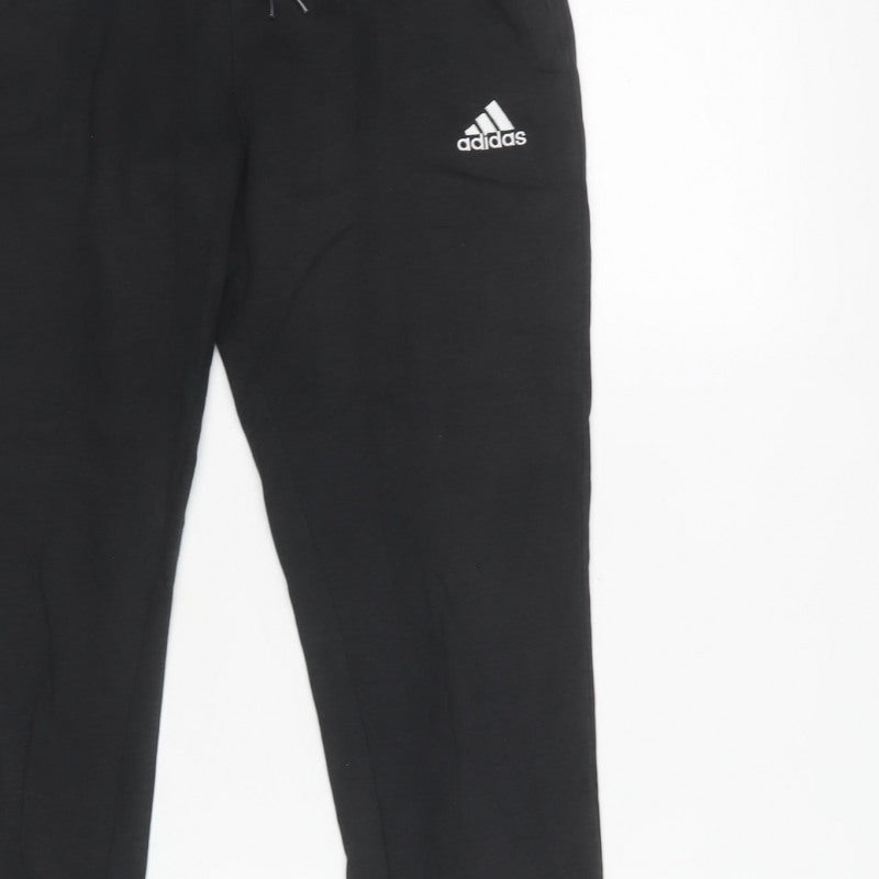 adidas Women’s Black XS Sweatpants Joggers Drawstring Logo