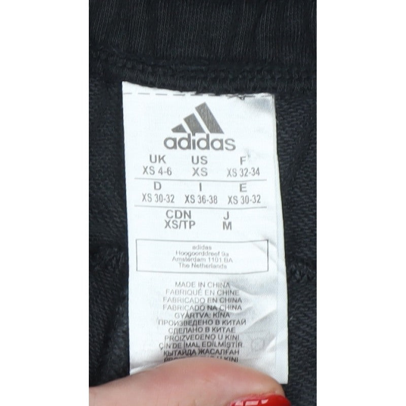 adidas Women’s Black XS Sweatpants Joggers Drawstring Logo