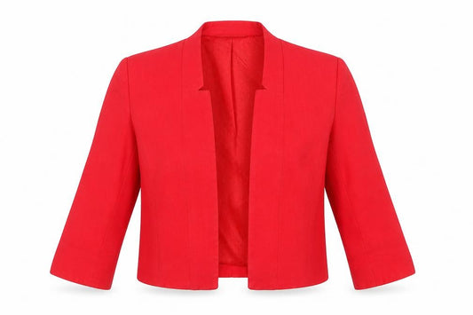 The Collection Debenhams Women Red Petite UK 10 Tailored Linen Blazer