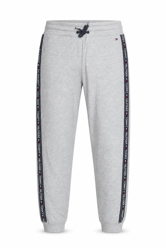 Tommy Hilfiger Men’s Grey L Logo Tape Cuffed Jogger Sweatpants