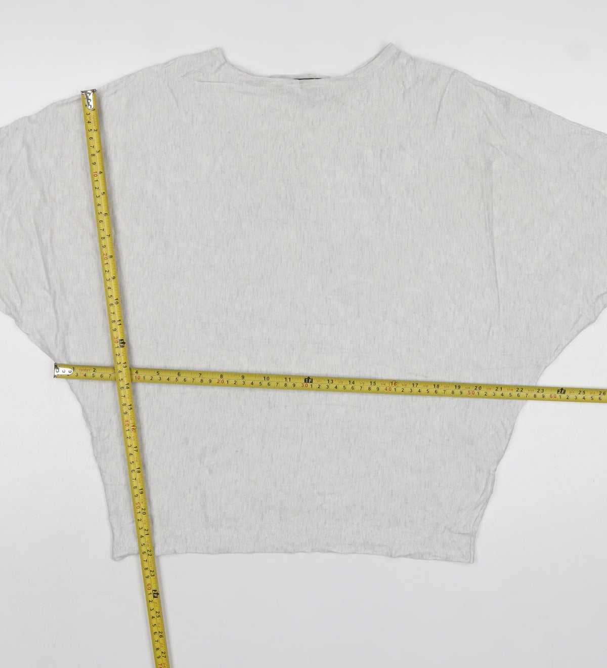 Phase Eight Women Grey M Batwing 3/4 Sleeve Knit Pullover Jumper