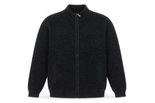 Charles Norton Men’s Black 2XL Full Zip Fleece Jumper