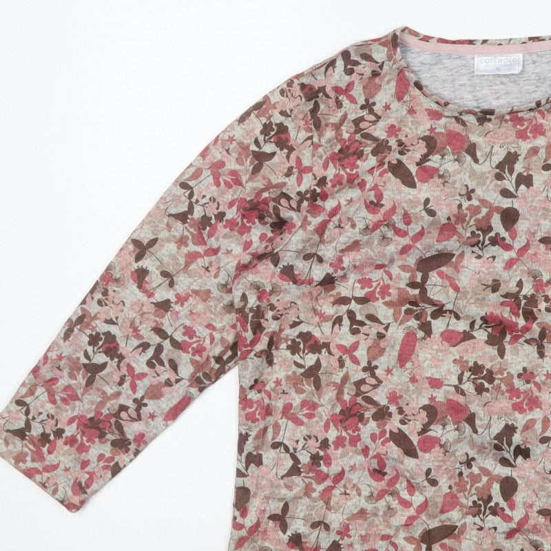 Cotswold Collections Women’s Multicoloured XL Floral Jersey Top