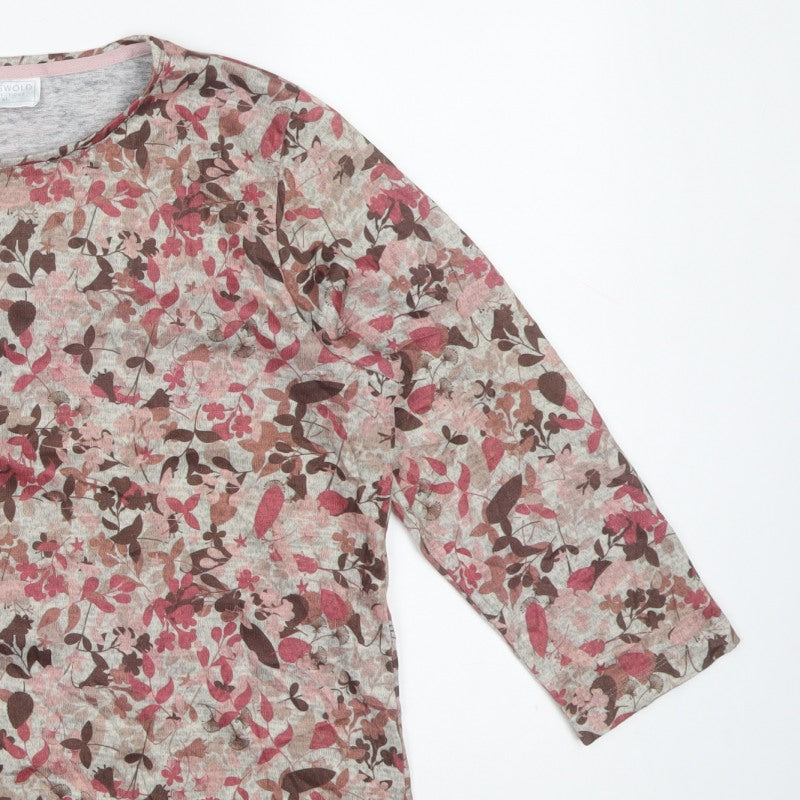 Cotswold Collections Women’s Multicoloured XL Floral Jersey Top