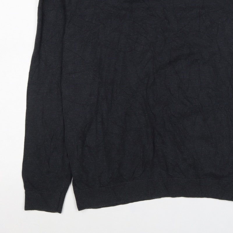 Marks and Spencer Men’s Black L Roll Neck Knit Pullover Jumper