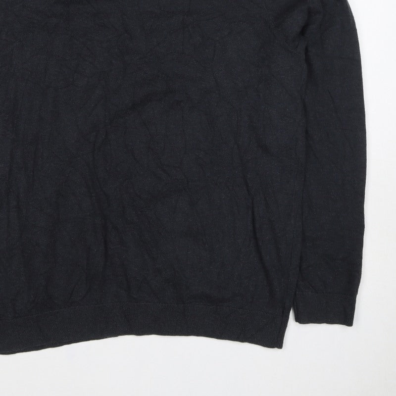 Marks and Spencer Men’s Black L Roll Neck Knit Pullover Jumper
