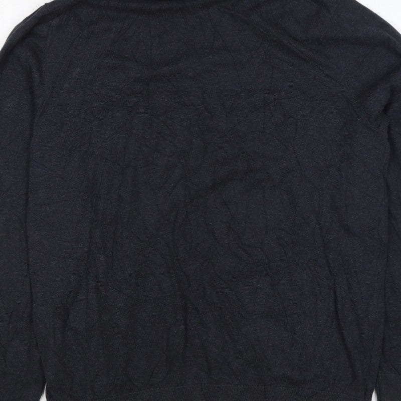 Marks and Spencer Men’s Black L Roll Neck Knit Pullover Jumper