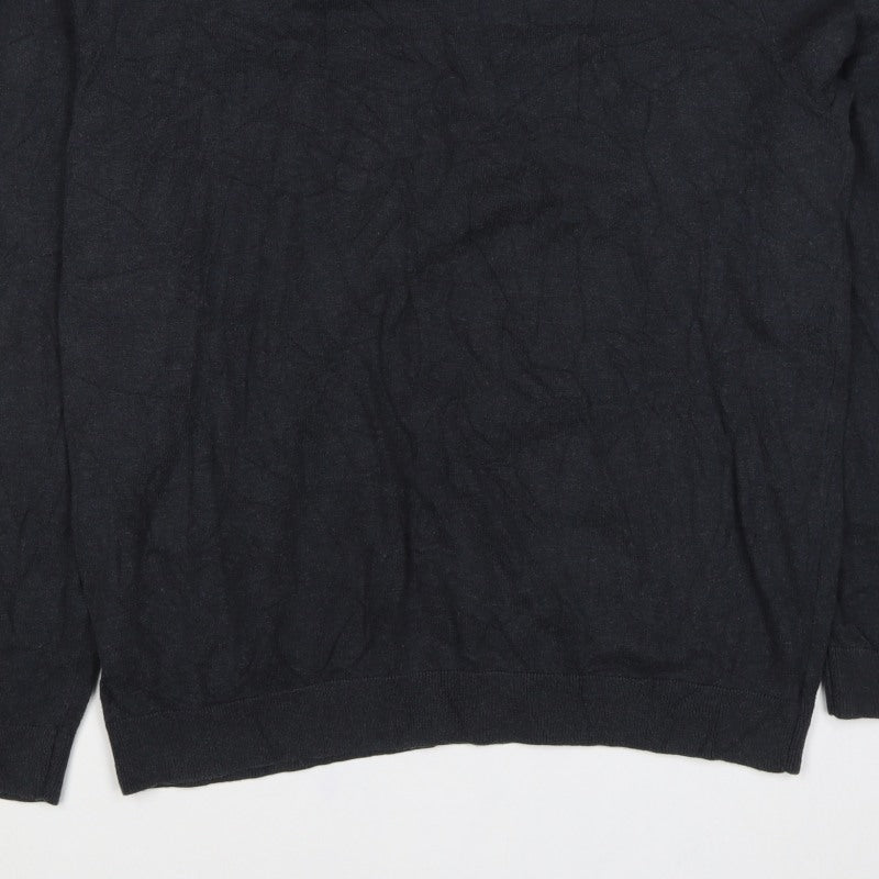 Marks and Spencer Men’s Black L Roll Neck Knit Pullover Jumper