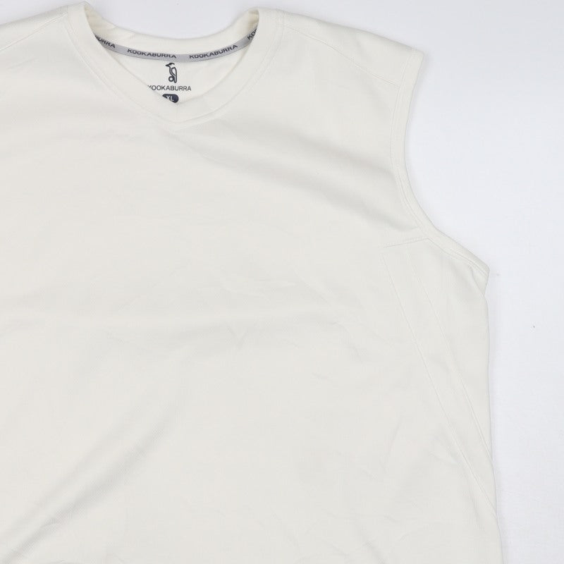 Kookaburra Men’s Ivory XL Basic Sleeveless Cricket Tank Top