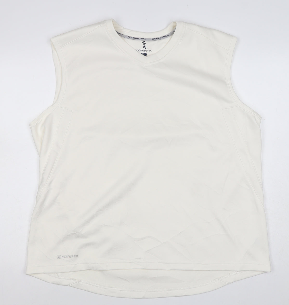 Kookaburra Men’s Ivory XL Basic Sleeveless Cricket Tank Top