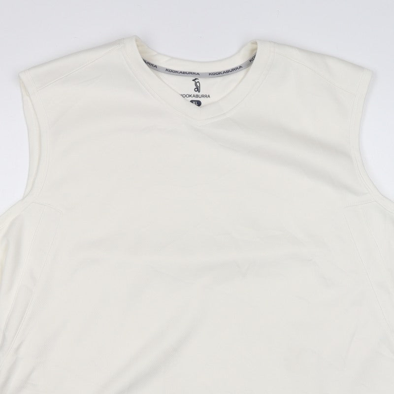 Kookaburra Men’s Ivory XL Basic Sleeveless Cricket Tank Top
