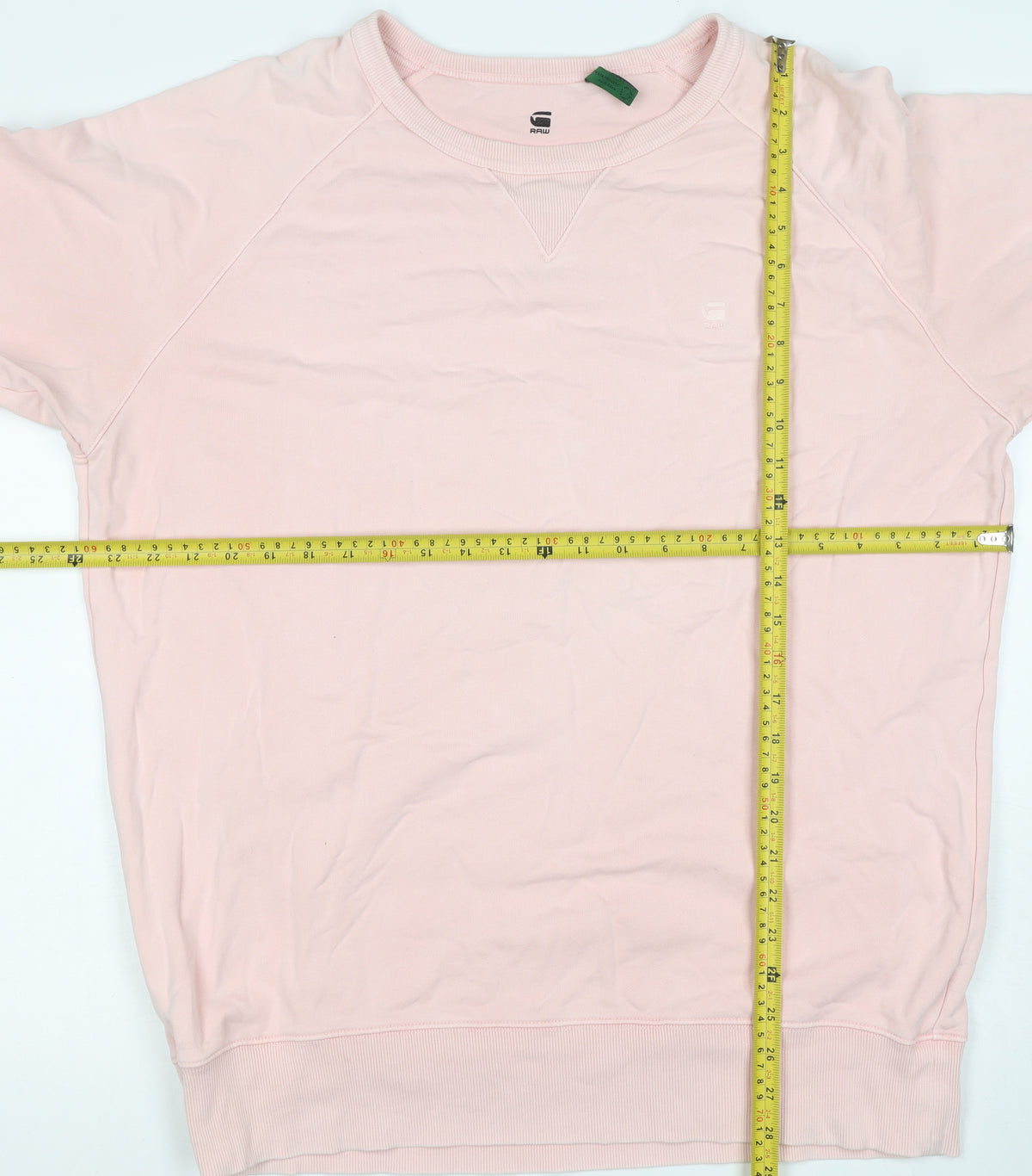 G-Star RAW Men's Pink XL Pullover Crew Neck Logo Sweatshirt