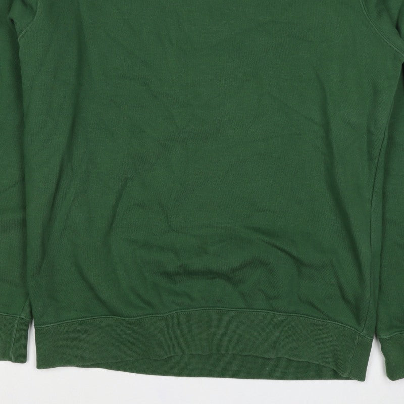Champion Men’s Green XL Crew Neck Pullover Sweatshirt Logo Tape