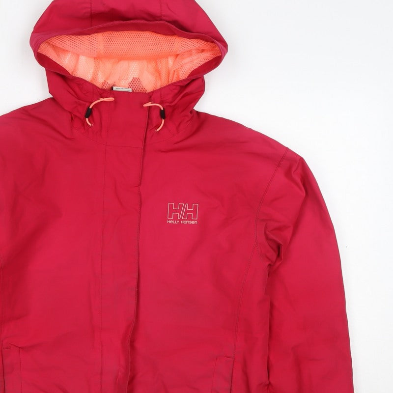 Helly Hansen Women’s Red M Hooded Waterproof Windbreaker Jacket