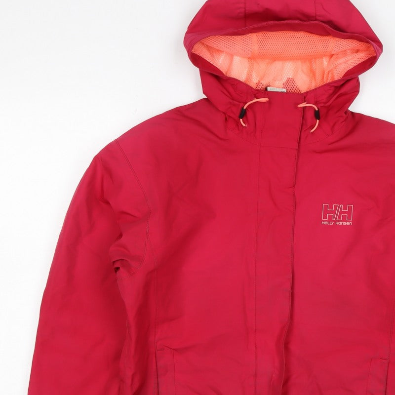 Helly Hansen Women’s Red M Hooded Waterproof Windbreaker Jacket