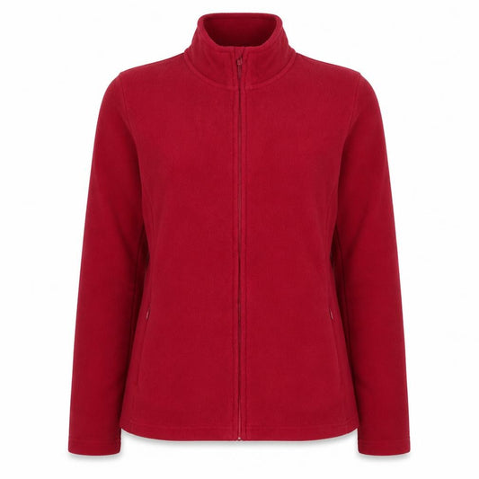Isle Essentials Women's Red M Basic Fleece Full Zip Jacket