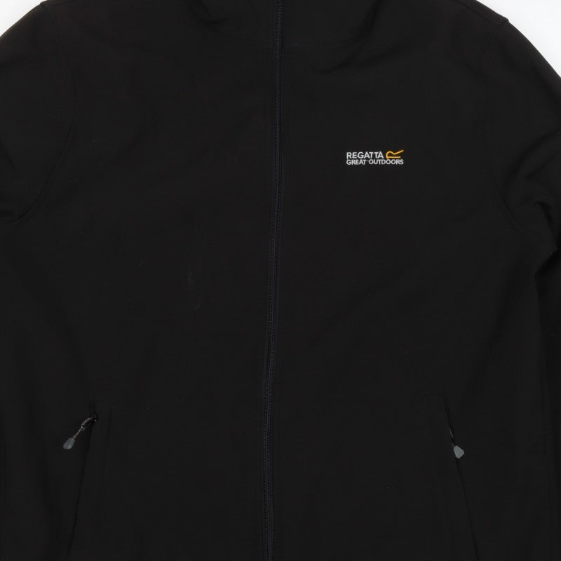 Regatta Men’s Black XL Softshell Full Zip Outdoor Hiking Jacket