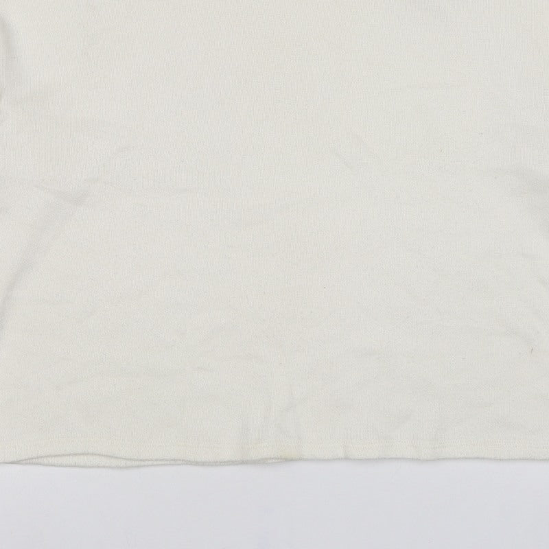 Zara Women Ivory XL Roll Neck Long Sleeve Knit Pullover Jumper