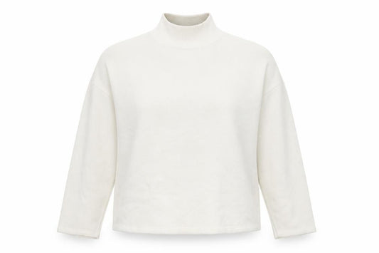 Zara Women Ivory XL Roll Neck Long Sleeve Knit Pullover Jumper