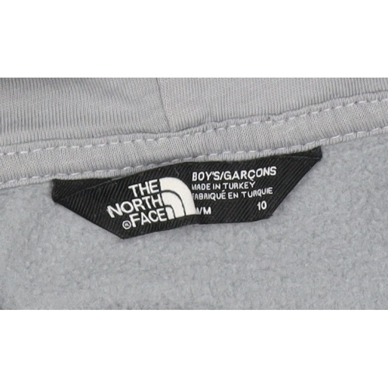 The North Face Boys Grey Logo Pullover Hoodie Age 10 Years