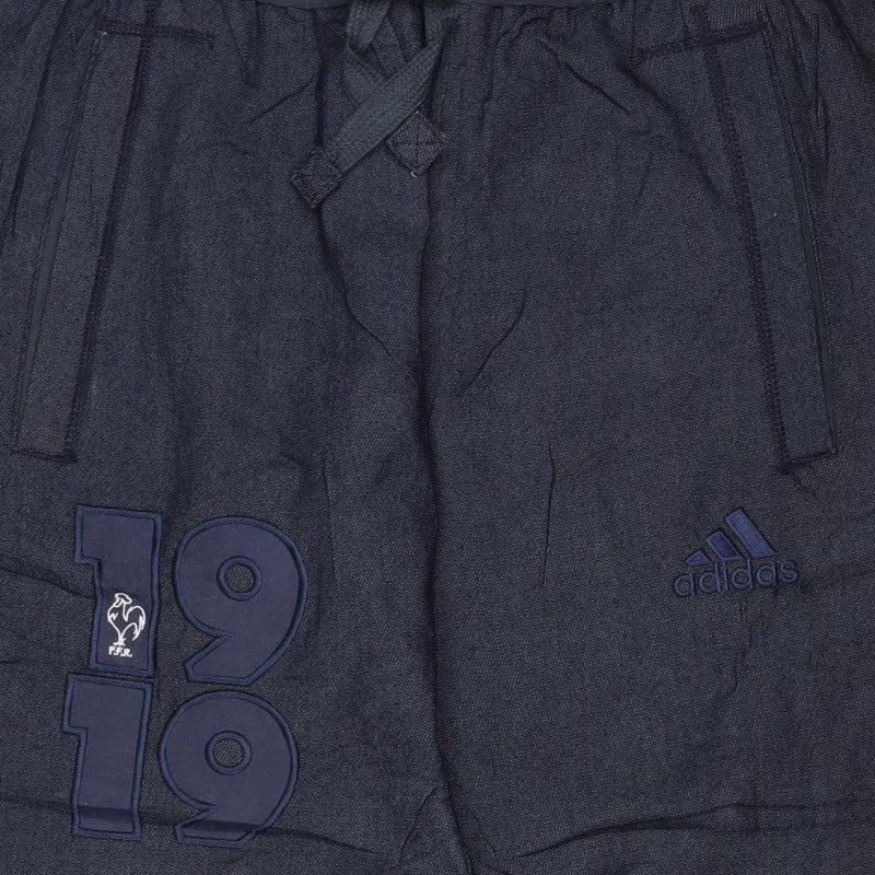 Adidas Men's Navy Blue S Jogger Track Pants Drawstring Zip Pockets