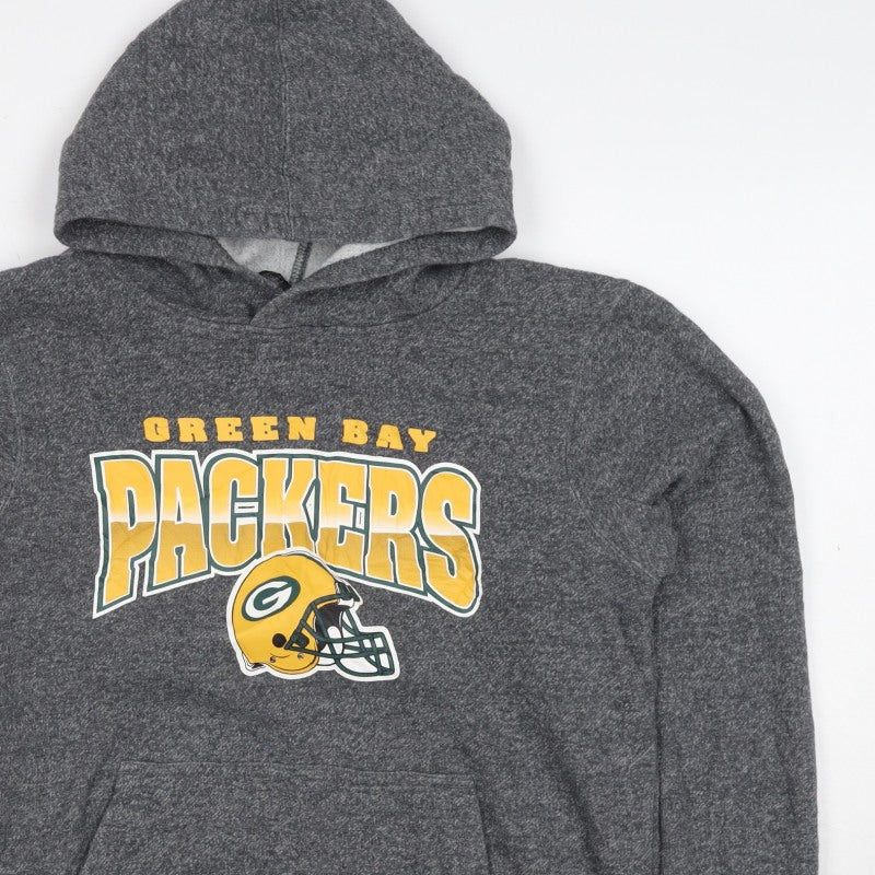 Team Apparel Boys Grey L Green Bay Packers NFL Pullover Hoodie