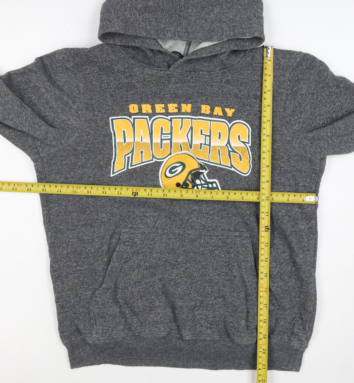 Team Apparel Boys Grey L Green Bay Packers NFL Pullover Hoodie