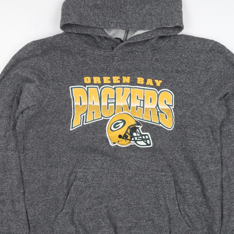 Team Apparel Boys Grey L Green Bay Packers NFL Pullover Hoodie
