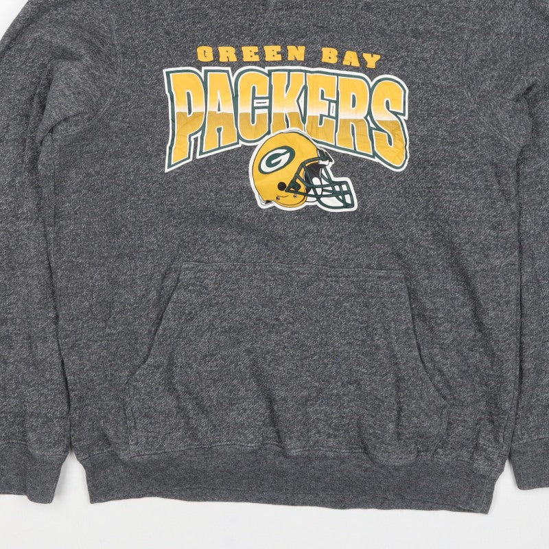 Team Apparel Boys Grey L Green Bay Packers NFL Pullover Hoodie