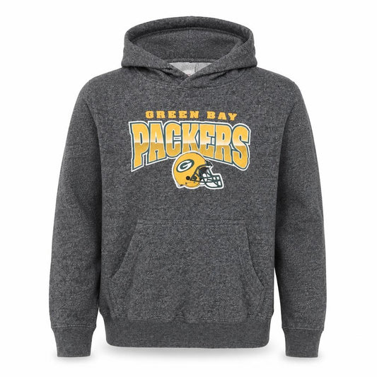 Team Apparel Boys Grey L Green Bay Packers NFL Pullover Hoodie