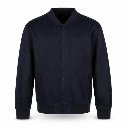 Zara Man Blue M Bomber Jacket Full Zip Casual Pockets