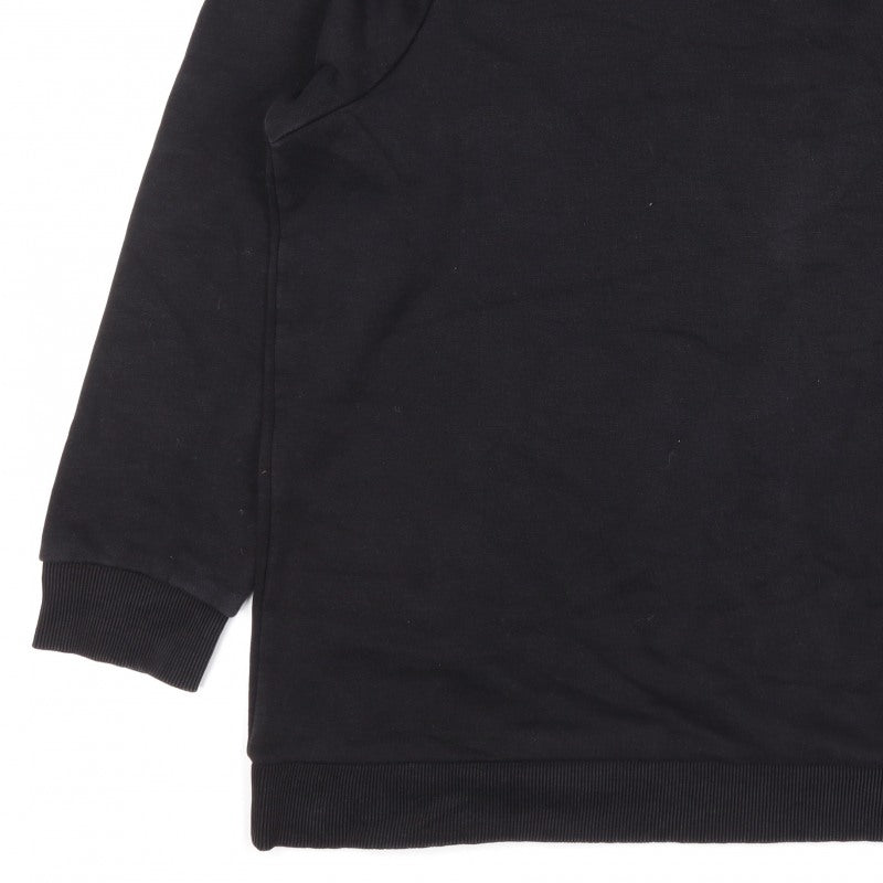 Liverpool FC Men’s Black 2XL Crew Neck Logo Pullover Sweatshirt