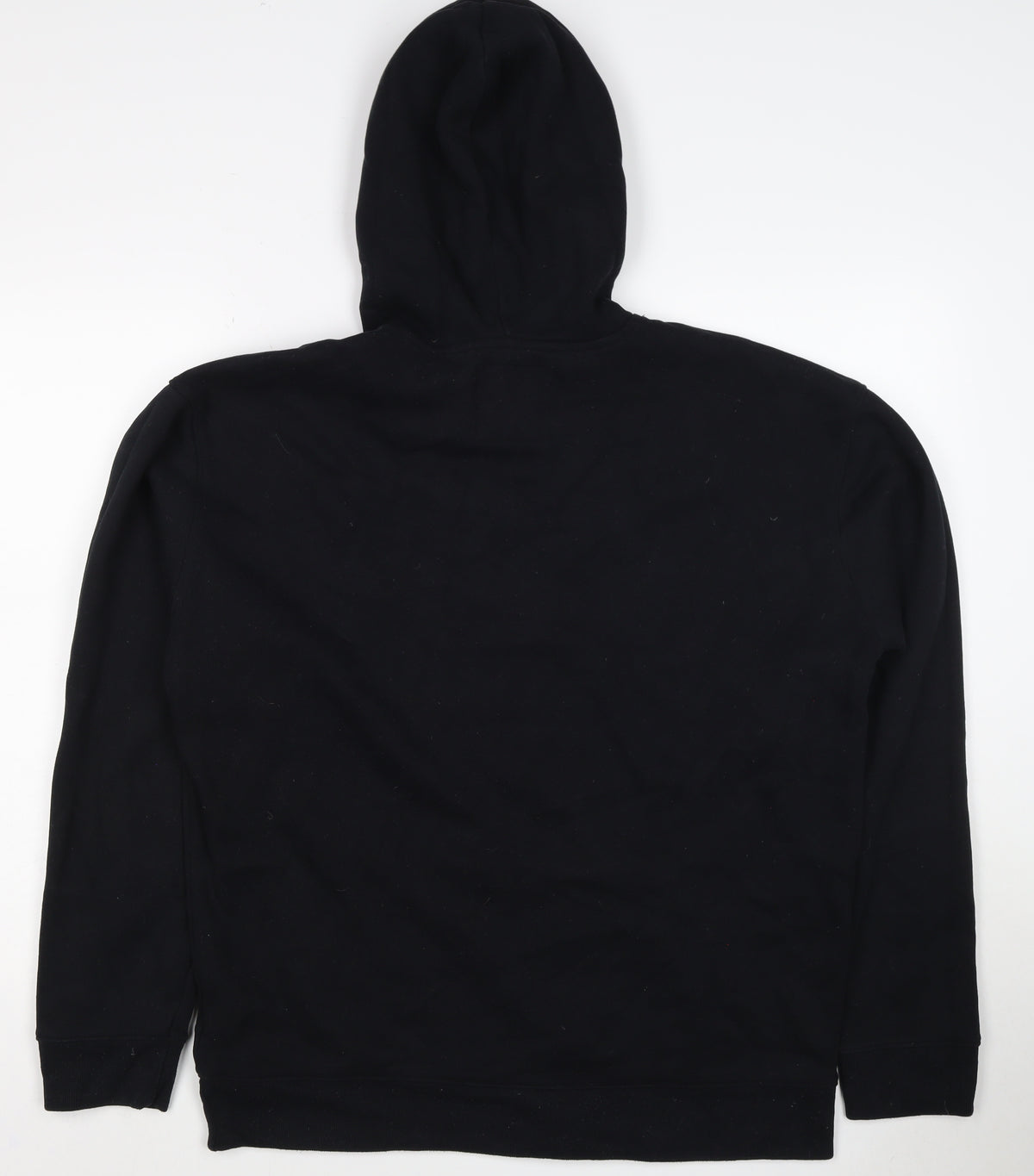 Hollister Men’s Black L Pullover Hoodie Logo Graphic Fleece
