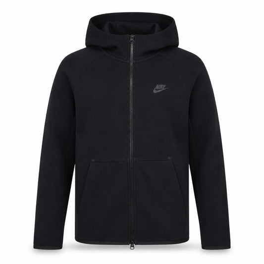 Nike Men’s Black S Full Zip Hooded Tech Fleece Hoodie