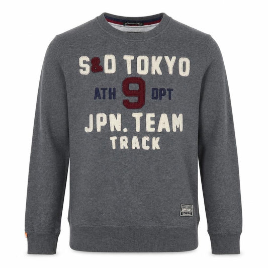 Superdry Men’s Grey M Tokyo Track Graphic Pullover Sweatshirt