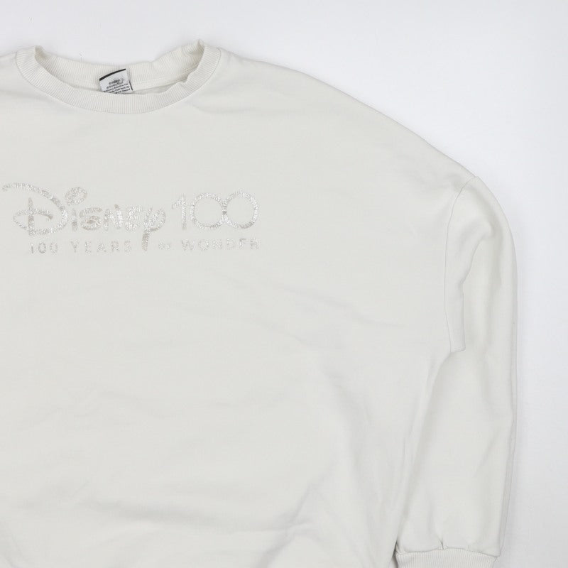 George Disney 100 Women’s Ivory M Graphic Character Sweatshirt