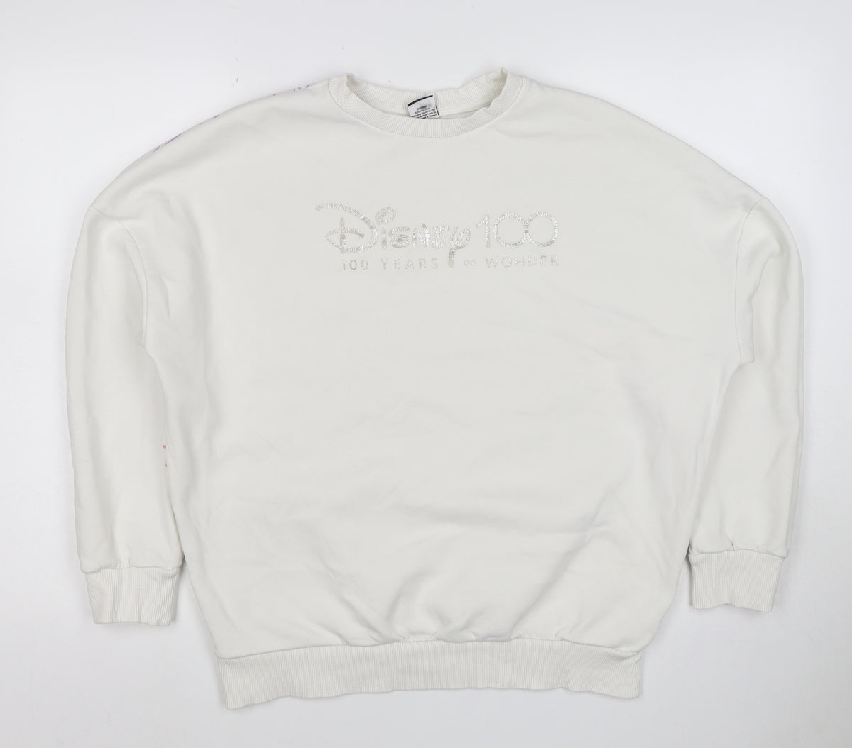 George Disney 100 Women’s Ivory M Graphic Character Sweatshirt