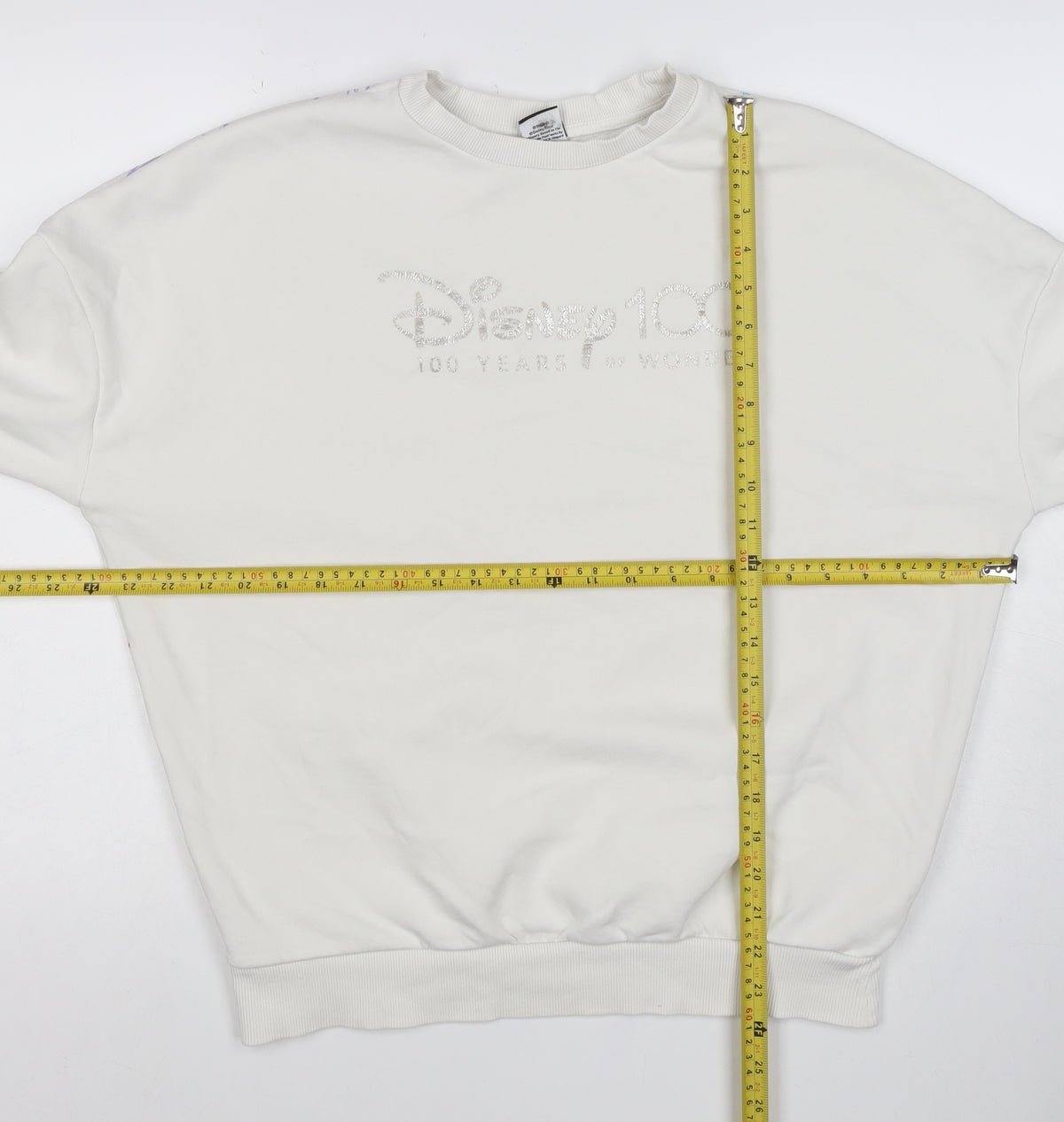 George Disney 100 Women’s Ivory M Graphic Character Sweatshirt
