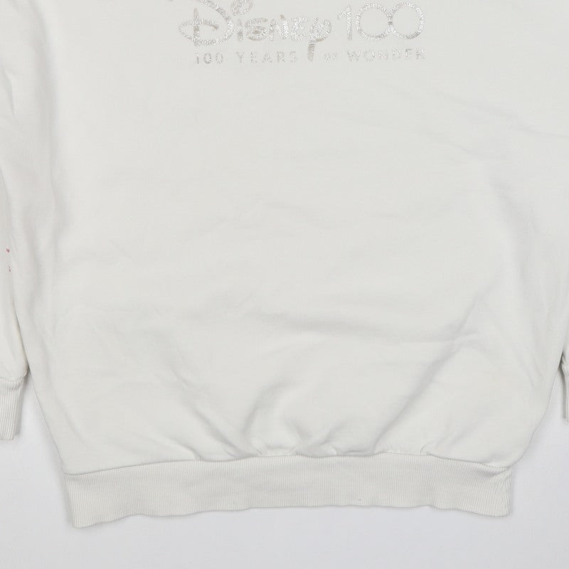 George Disney 100 Women’s Ivory M Graphic Character Sweatshirt