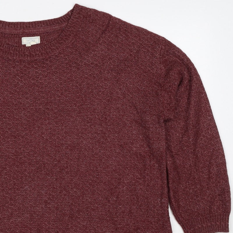 Fat Face Women’s Red Size 16 Crew Neck Knit Pullover Jumper