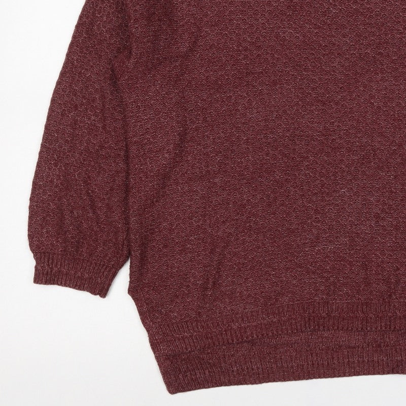 Fat Face Women’s Red Size 16 Crew Neck Knit Pullover Jumper