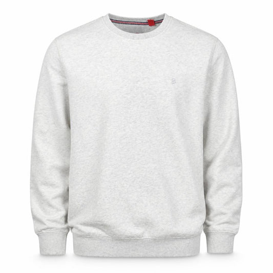 IZOD Men’s Grey M Crew Neck Logo Embroidered Pullover Sweatshirt