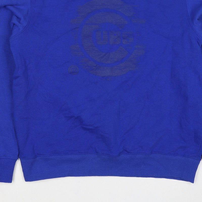 Genuine Merchandise Men's Blue XL Cube Logo Crew Neck Sweatshirt